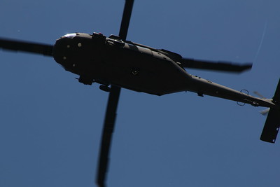 Helicopter Flying in the sky