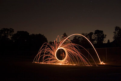 Steel wool timelapse